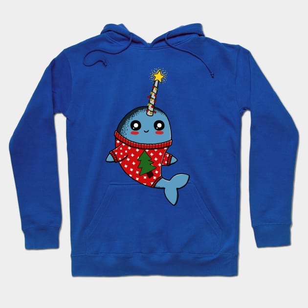 Narwhal Christmas Hoodie by bohsky